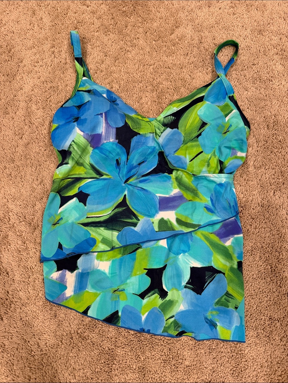 Woman’s Size 12 Flowered Tankini